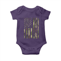 Camouflage Patriotic Dad 2026 Baby Onesie USA Flag New Father Announcement