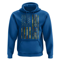 Camouflage Patriotic Dad 2026 Hoodie USA Flag New Father Announcement