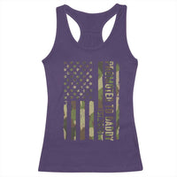 Camouflage Patriotic Dad 2026 Racerback Tank Top USA Flag New Father Announcement
