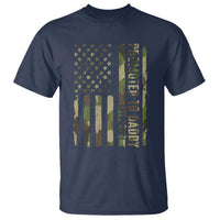 Camouflage Patriotic Dad 2026 T Shirt USA Flag New Father Announcement