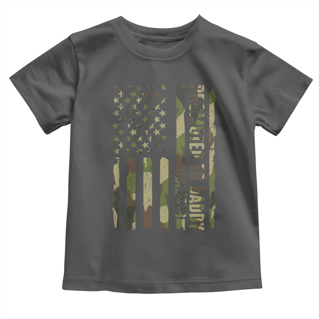 Camouflage Patriotic Dad 2026 Toddler T Shirt USA Flag New Father Announcement