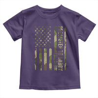 Camouflage Patriotic Dad 2026 Toddler T Shirt USA Flag New Father Announcement