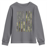 Camouflage Patriotic Dad 2026 Youth Sweatshirt USA Flag New Father Announcement