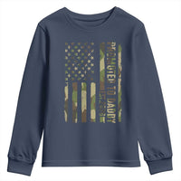 Camouflage Patriotic Dad 2026 Youth Sweatshirt USA Flag New Father Announcement