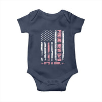 Proud New Dad Its A Girl Baby Onesie Patriotic First Fathers Day Gift