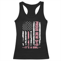 Proud New Dad Its A Girl Racerback Tank Top Patriotic First Fathers Day Gift