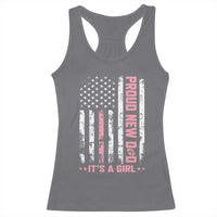 Proud New Dad Its A Girl Racerback Tank Top Patriotic First Fathers Day Gift