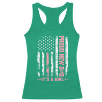 Proud New Dad Its A Girl Racerback Tank Top Patriotic First Fathers Day Gift