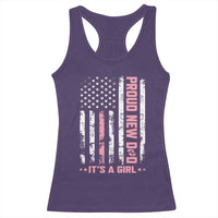 Proud New Dad Its A Girl Racerback Tank Top Patriotic First Fathers Day Gift