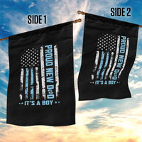 Proud New Dad Its A Boy Garden Flag Patriotic First Fathers Day Gift