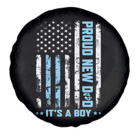Proud New Dad Its A Boy Spare Tire Cover Patriotic First Fathers Day Gift