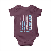 Proud New Dad Its A Boy Baby Onesie Patriotic First Fathers Day Gift