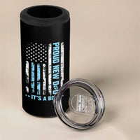 Proud New Dad Its A Boy 4 in 1 Can Cooler Tumbler Patriotic First Fathers Day Gift