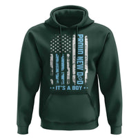 Proud New Dad Its A Boy Hoodie Patriotic First Fathers Day Gift