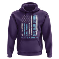Proud New Dad Its A Boy Hoodie Patriotic First Fathers Day Gift