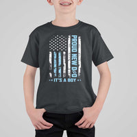 Proud New Dad Its A Boy T Shirt For Kid Patriotic First Fathers Day Gift