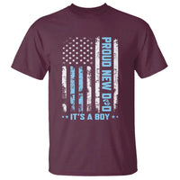 Proud New Dad Its A Boy T Shirt Patriotic First Fathers Day Gift