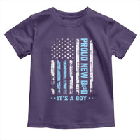 Proud New Dad Its A Boy Toddler T Shirt Patriotic First Fathers Day Gift