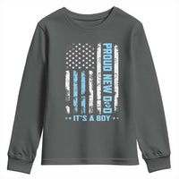 Proud New Dad Its A Boy Youth Sweatshirt Patriotic First Fathers Day Gift