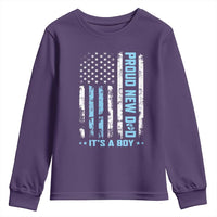 Proud New Dad Its A Boy Youth Sweatshirt Patriotic First Fathers Day Gift