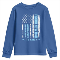 Proud New Dad Its A Boy Youth Sweatshirt Patriotic First Fathers Day Gift