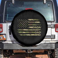 Dada Daddy Dad Bro Camo American Flag Spare Tire Cover Patriotic Fathers Day Gift