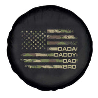 Dada Daddy Dad Bro Camo American Flag Spare Tire Cover Patriotic Fathers Day Gift