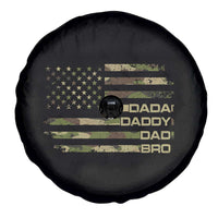 Dada Daddy Dad Bro Camo American Flag Spare Tire Cover Patriotic Fathers Day Gift