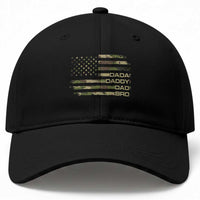 Dada Daddy Dad Bro Camo American Flag Baseball Cap Patriotic Fathers Day Gift