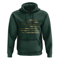 Dada Daddy Dad Bro Camo American Flag Hoodie Patriotic Fathers Day Gift
