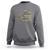 Dada Daddy Dad Bro Camo American Flag Sweatshirt Patriotic Fathers Day Gift
