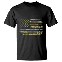 Dada Daddy Dad Bro Camo American Flag T Shirt Patriotic Fathers Day Gift