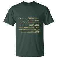 Dada Daddy Dad Bro Camo American Flag T Shirt Patriotic Fathers Day Gift