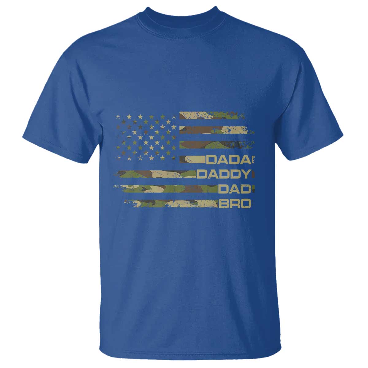 Dada Daddy Dad Bro Camo American Flag T Shirt Patriotic Fathers Day Gift