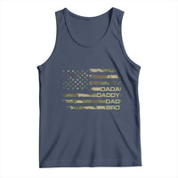 Dada Daddy Dad Bro Camo American Flag Tank Top Patriotic Fathers Day Gift