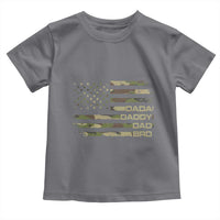 Dada Daddy Dad Bro Camo American Flag Toddler T Shirt Patriotic Fathers Day Gift