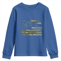 Dada Daddy Dad Bro Camo American Flag Youth Sweatshirt Patriotic Fathers Day Gift