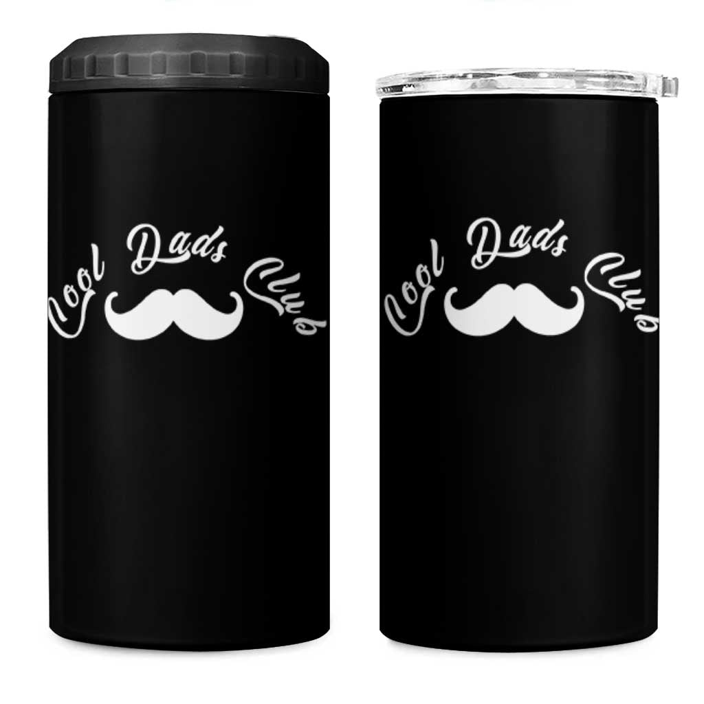 Cool Dad Club 4 in 1 Can Cooler Tumbler Coolest Dad Ever Birthday Gift