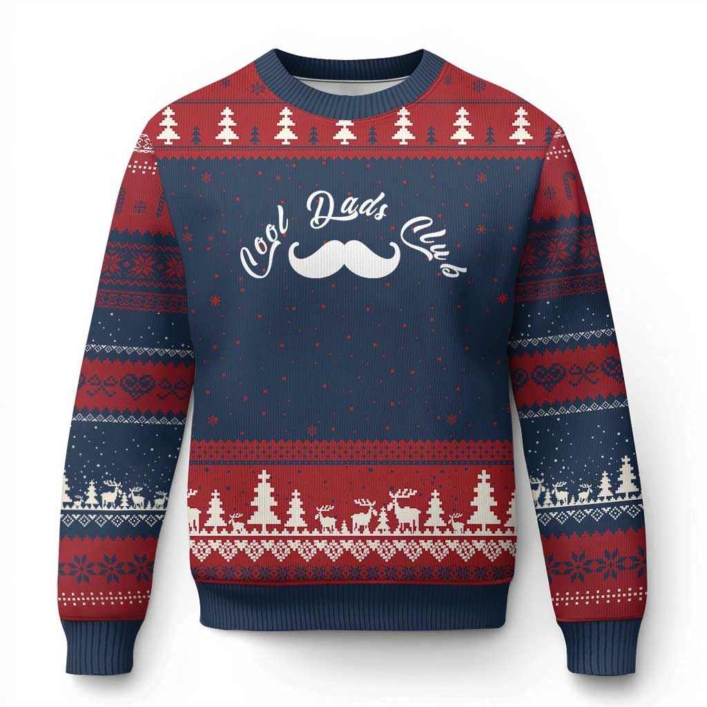 Cool Dad Club Ugly Christmas Sweater Coolest Dad Ever Birthday Gift
