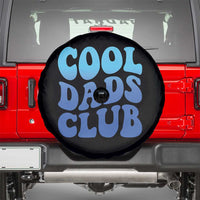Cool Dads Club Blue Typography Spare Tire Cover Fathers Day Gift