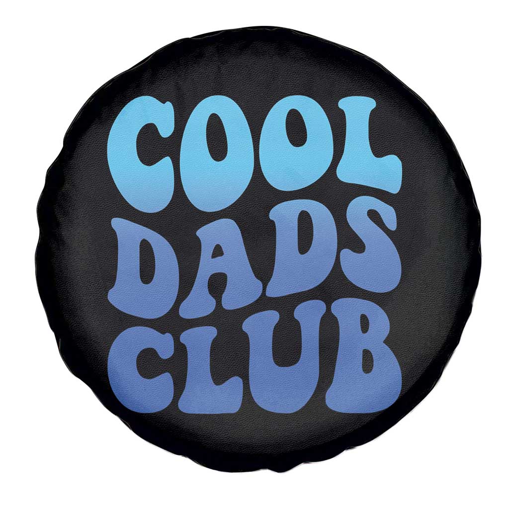 Cool Dads Club Blue Typography Spare Tire Cover Fathers Day Gift