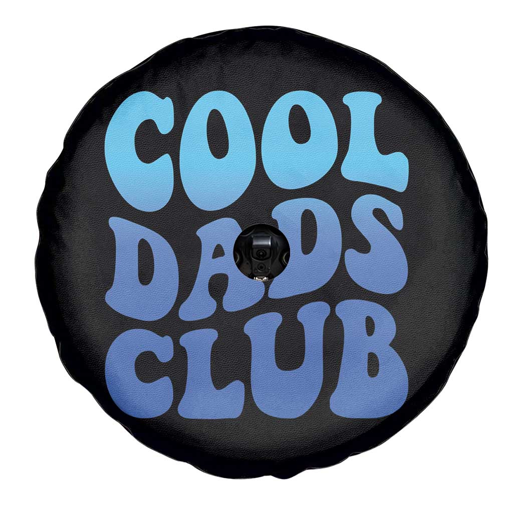 Cool Dads Club Blue Typography Spare Tire Cover Fathers Day Gift