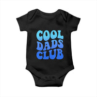 Cool Dads Club Blue Typography Baby Onesie Fathers Day Gift