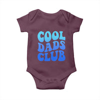 Cool Dads Club Blue Typography Baby Onesie Fathers Day Gift