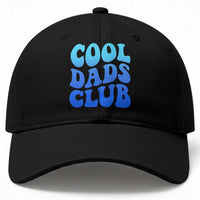 Cool Dads Club Blue Typography Baseball Cap Fathers Day Gift