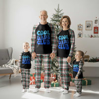 Cool Dads Club Blue Typography Plaid Pajama Set Fathers Day Gift