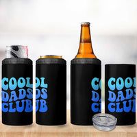 Cool Dads Club Blue Typography 4 in 1 Can Cooler Tumbler Fathers Day Gift