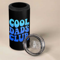 Cool Dads Club Blue Typography 4 in 1 Can Cooler Tumbler Fathers Day Gift