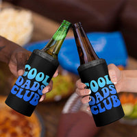 Cool Dads Club Blue Typography 4 in 1 Can Cooler Tumbler Fathers Day Gift