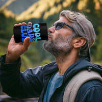 Cool Dads Club Blue Typography 4 in 1 Can Cooler Tumbler Fathers Day Gift